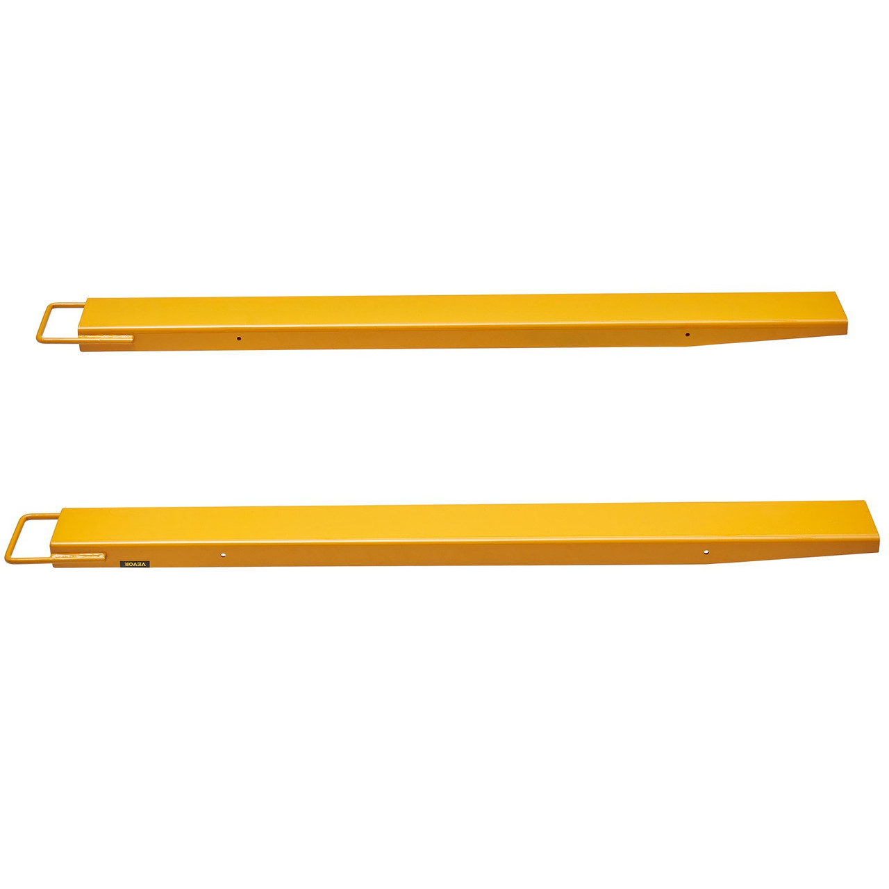 VEVOR Pallet Fork Extensions, 60" Length 4.5" Width, Heavy Duty Carbon Steel Fork Extensions for Forklifts, 1 Pair Forklift Extensions, Industrial Forklift Fork Attachments for Forklift Truck, Yellow