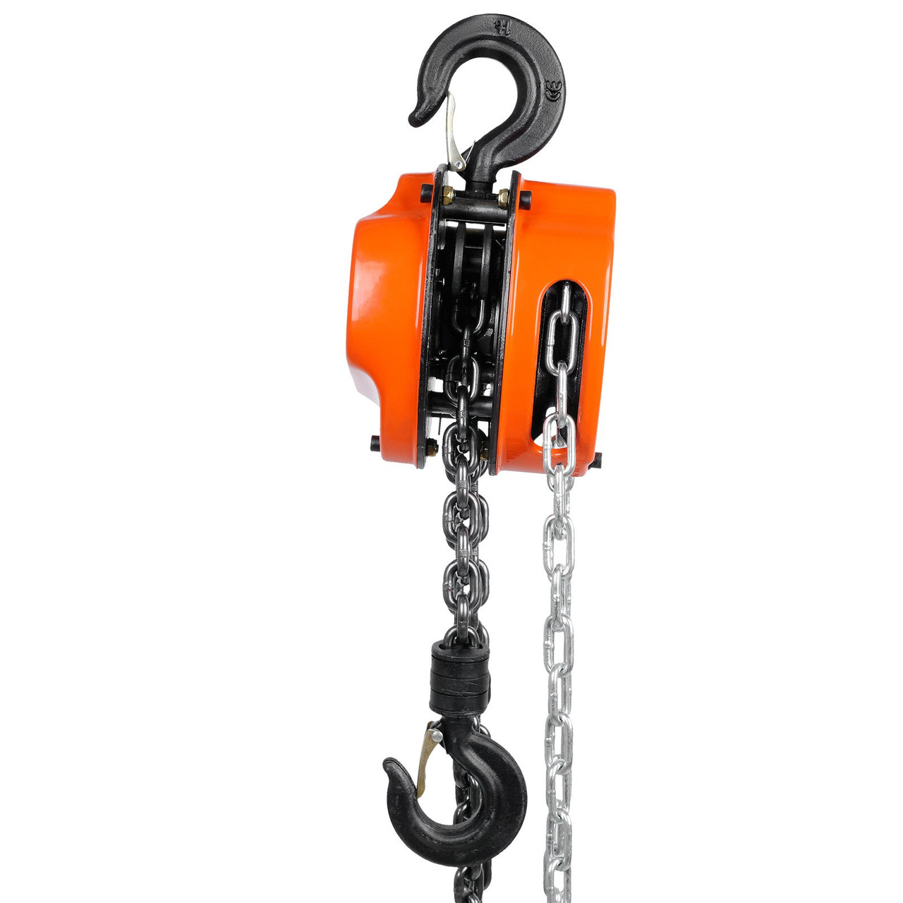 VEVOR 1/2 Ton Hand Chain Hoist 10 FT Come Along, 1100 lbs Capacity G80 Galvanized Carbon Steel with Double-Pawl Brake, Auto Chain Leading & 360° Rotation Hook, for Garage Factory Dock