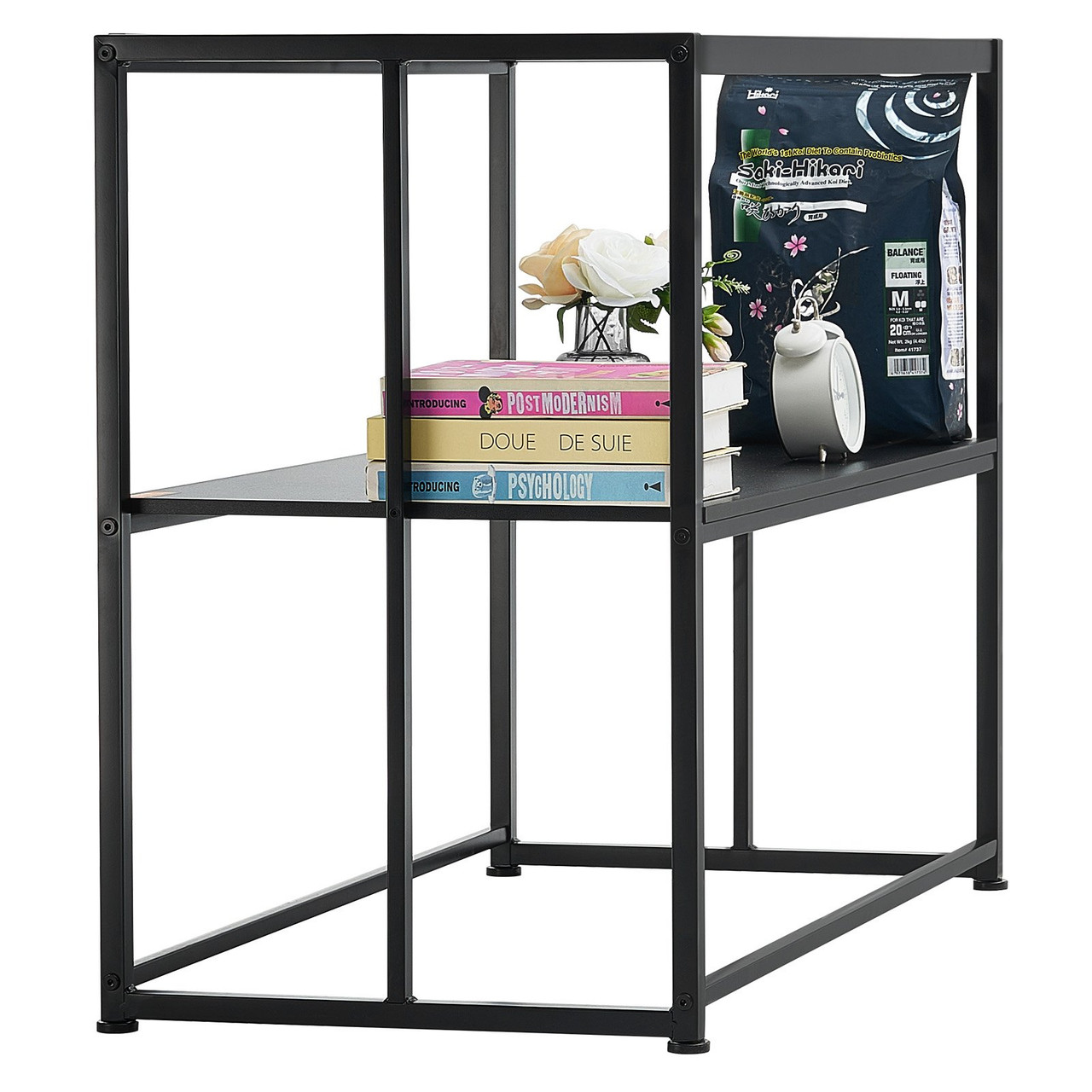 VEVOR Aquarium Stand, 40 Gallon Fish Tank Stand, 36.5 x 18.5 x 29.5 in Steel Turtle Tank Stand, 335 lbs Load Capacity, Reptile Tank Stand with Storage, Hardware Kit, and Non-slip Feet, Black