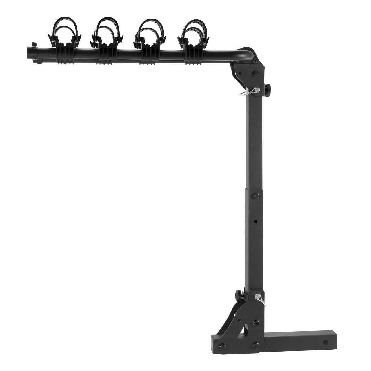 VEVOR Hitch Mount Bike Rack, 4-Bike Carrier Rack, 150 LBS Capacity Bike Rack Hitch for 2-inch Receiver, Titling and Folding Bike Carrier with No-Wobble U Bolt and Strap, for Car, SUV, Truck, RV