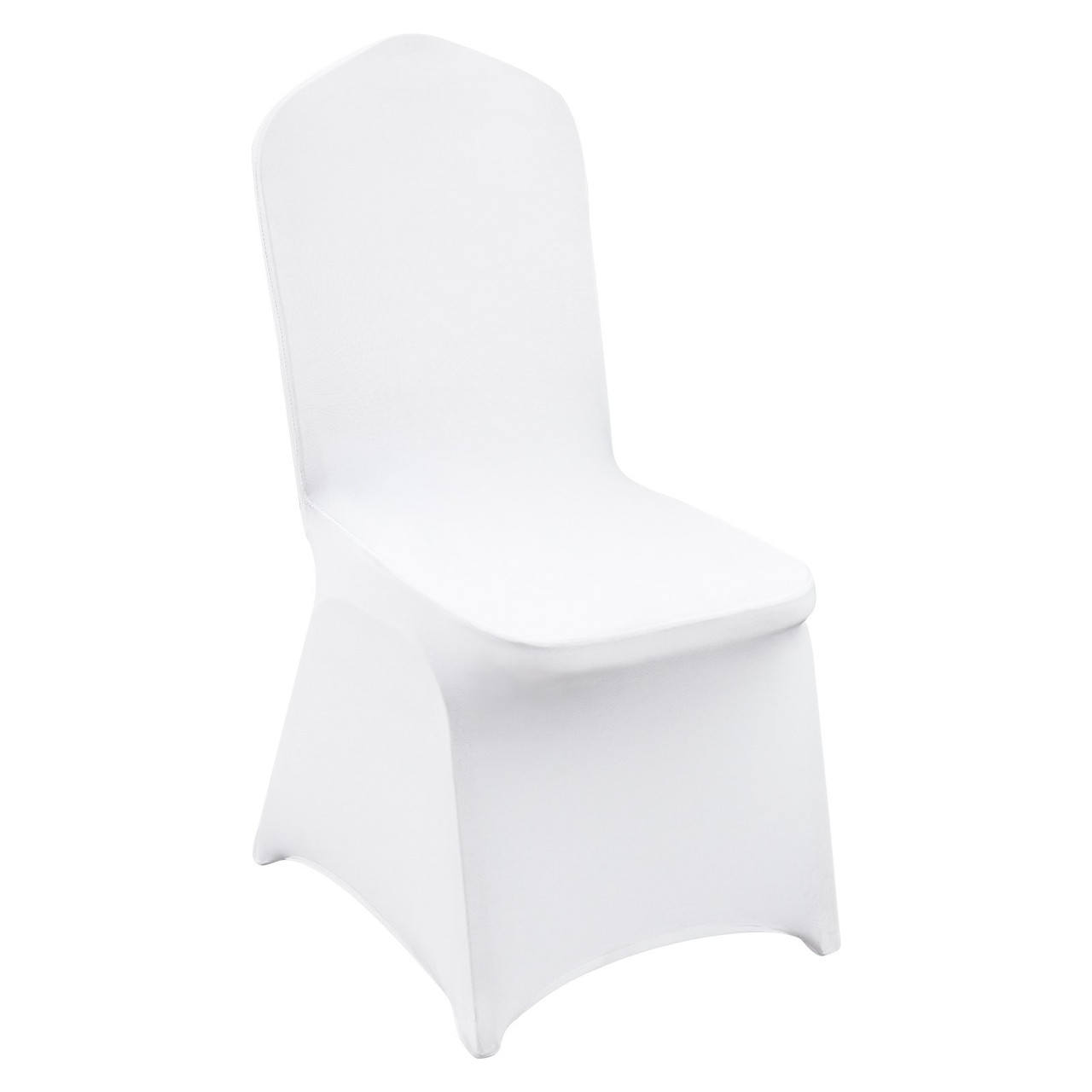 VEVOR Stretch Spandex Folding Chair Covers, Universal Fitted Chair Cover, Removable Washable Protective Slipcovers, for Wedding, Holiday, Banquet, Party, Celebration, Dining (50PCS White)