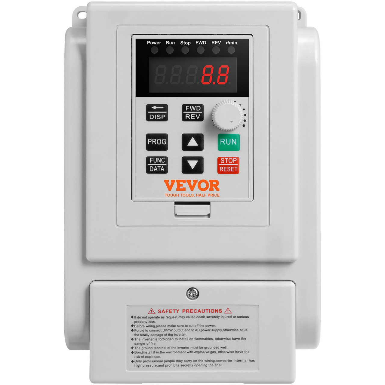 VEVOR VFD 4KW?18A?5HP Variable Frequency Drive for 3-Phase Motor Speed Control