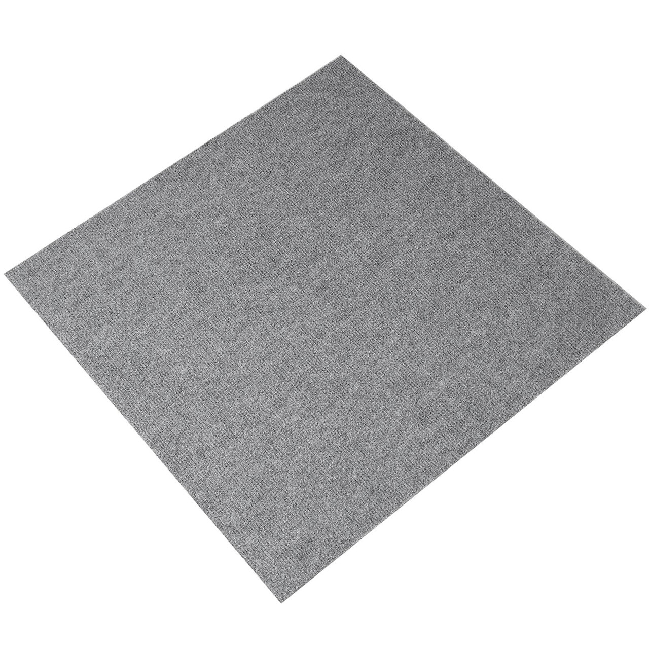 VEVOR Carpet Tiles Peel and Stick, 24” x 24” Squares Self Adhesive Carpet Floor Tile, Soft Padded Carpet Tiles, Easy Install DIY for Bedroom Living Room Indoor Outdoor (9Tiles, Light Gray)