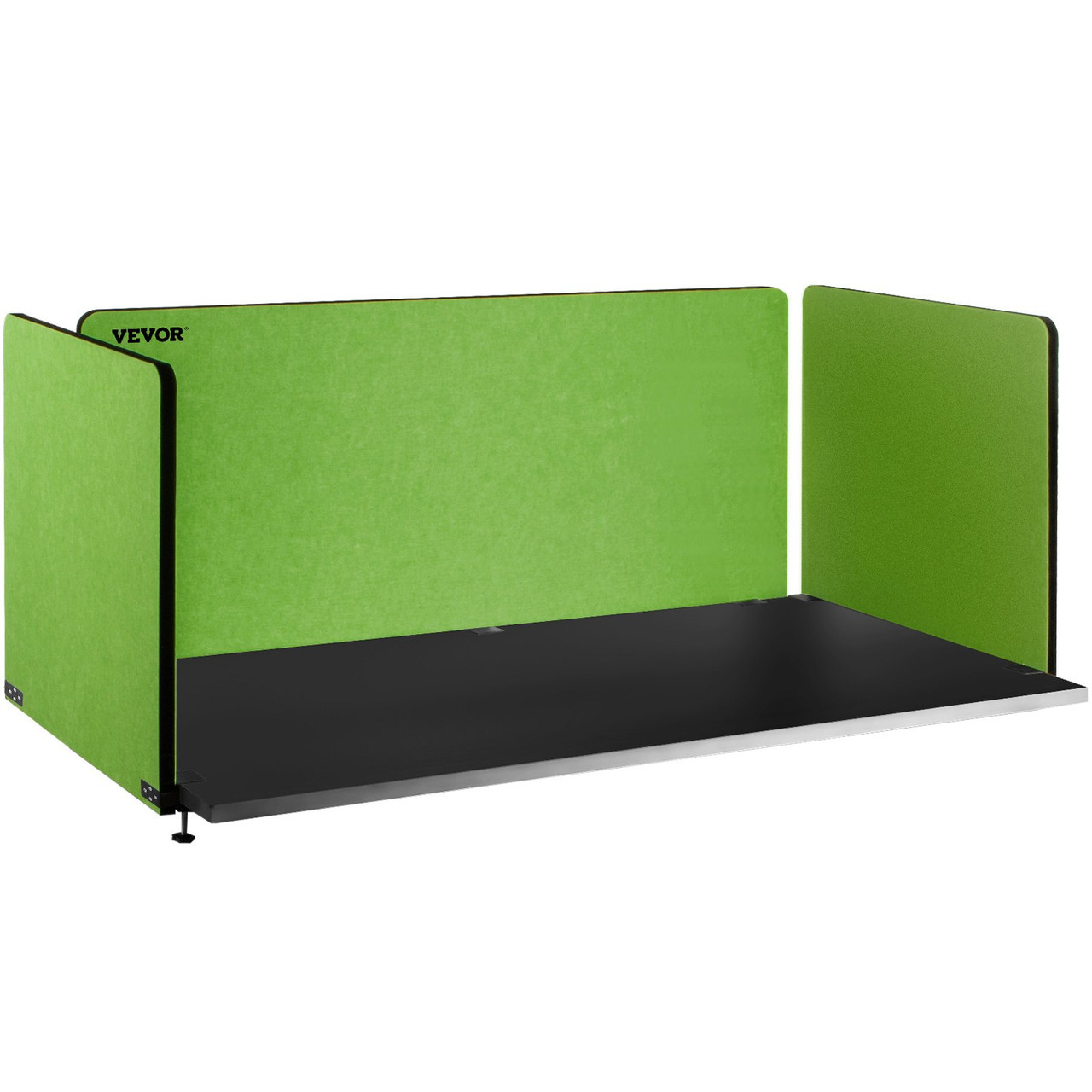 VEVOR Desk Divider 60''X 24''(1) 24''X 24''(2) Desk Privacy Panel Flexible Mounted Desk Panels Reduce Noise and Visual Distractions for Office Classroom Studying Room (Green)