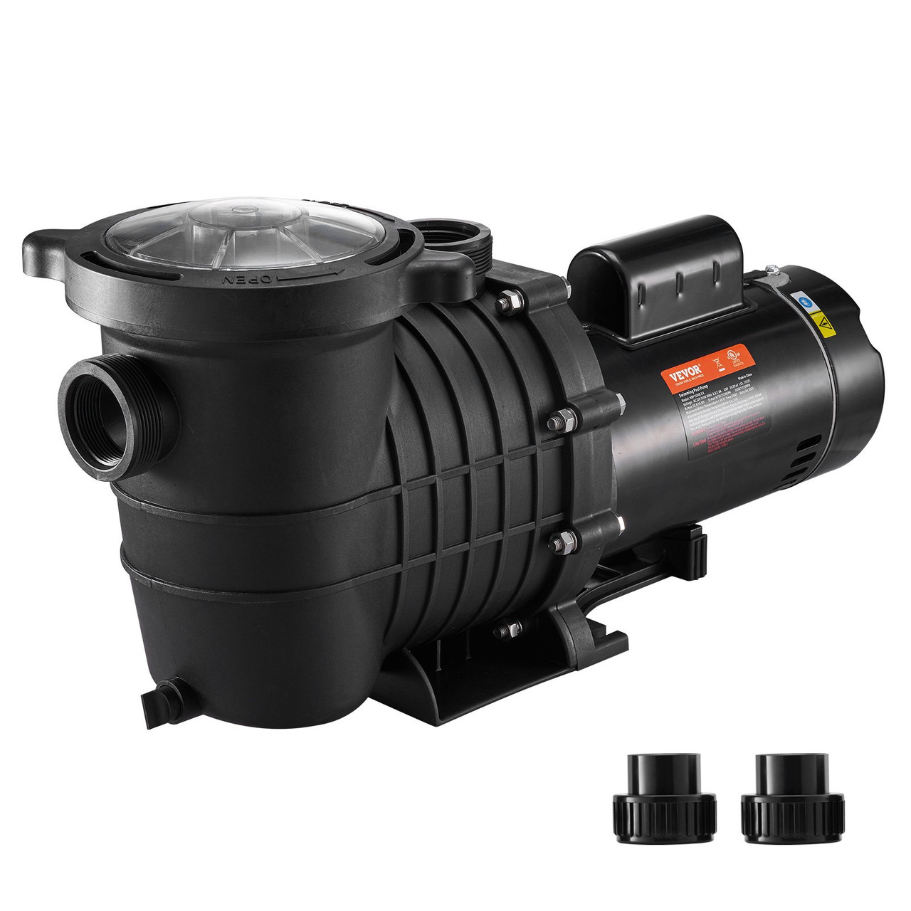 VEVOR Pool Pump 2.0HP 230V, Variable Dual Speed Pumps 1500W, 5520 GPH Max Flow, Powerful Self-priming Swimming Pool Motor for Above Ground Pool, w/ Strainer Filter Basket, ETL Certification