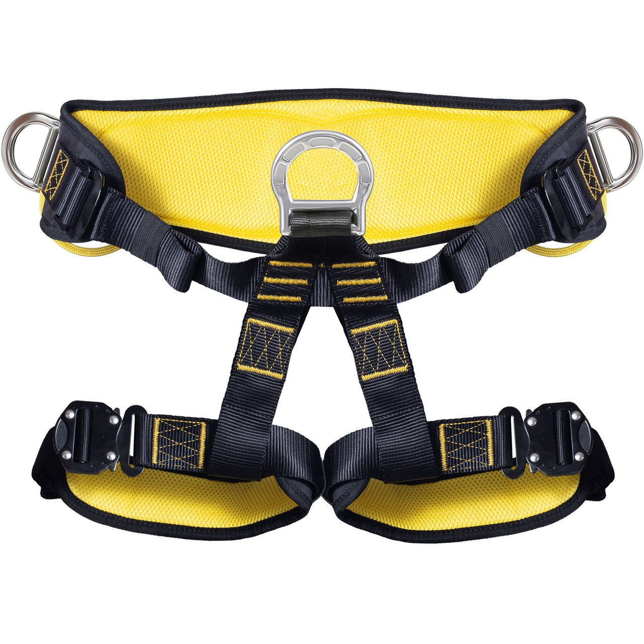 VEVOR Half Body Safety Harness, Tree Climbing Harness with Added Padding on Waist and Leg, Half Protection Harness 340 lbs, ASTM F1772-17 Certification, for Fire Rescuing Caving Rock Climbing