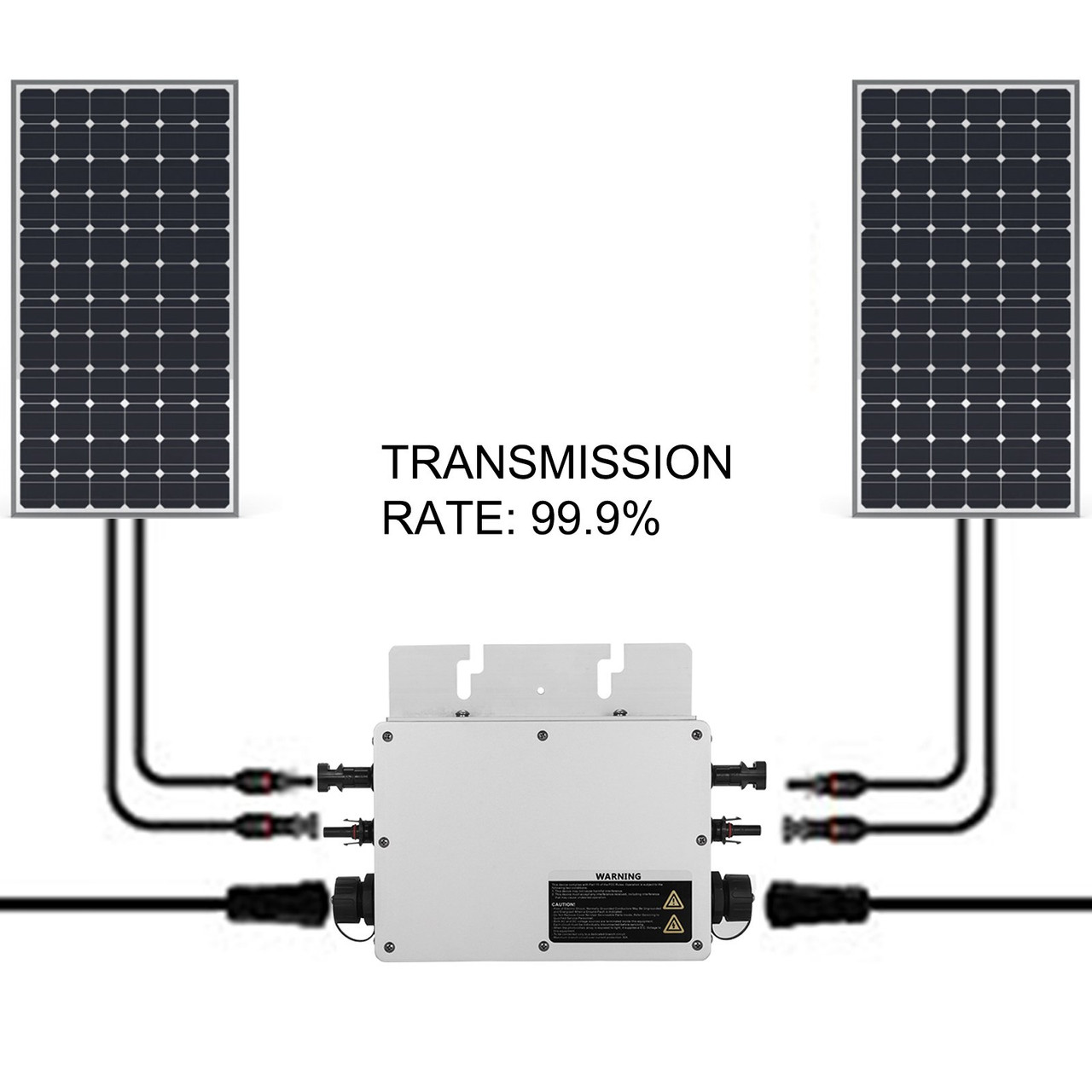 VEVOR 600W MPPT Waterproof Solar Grid Tie Inverter DC to AC 220V Micro Inverter (600w 220v)