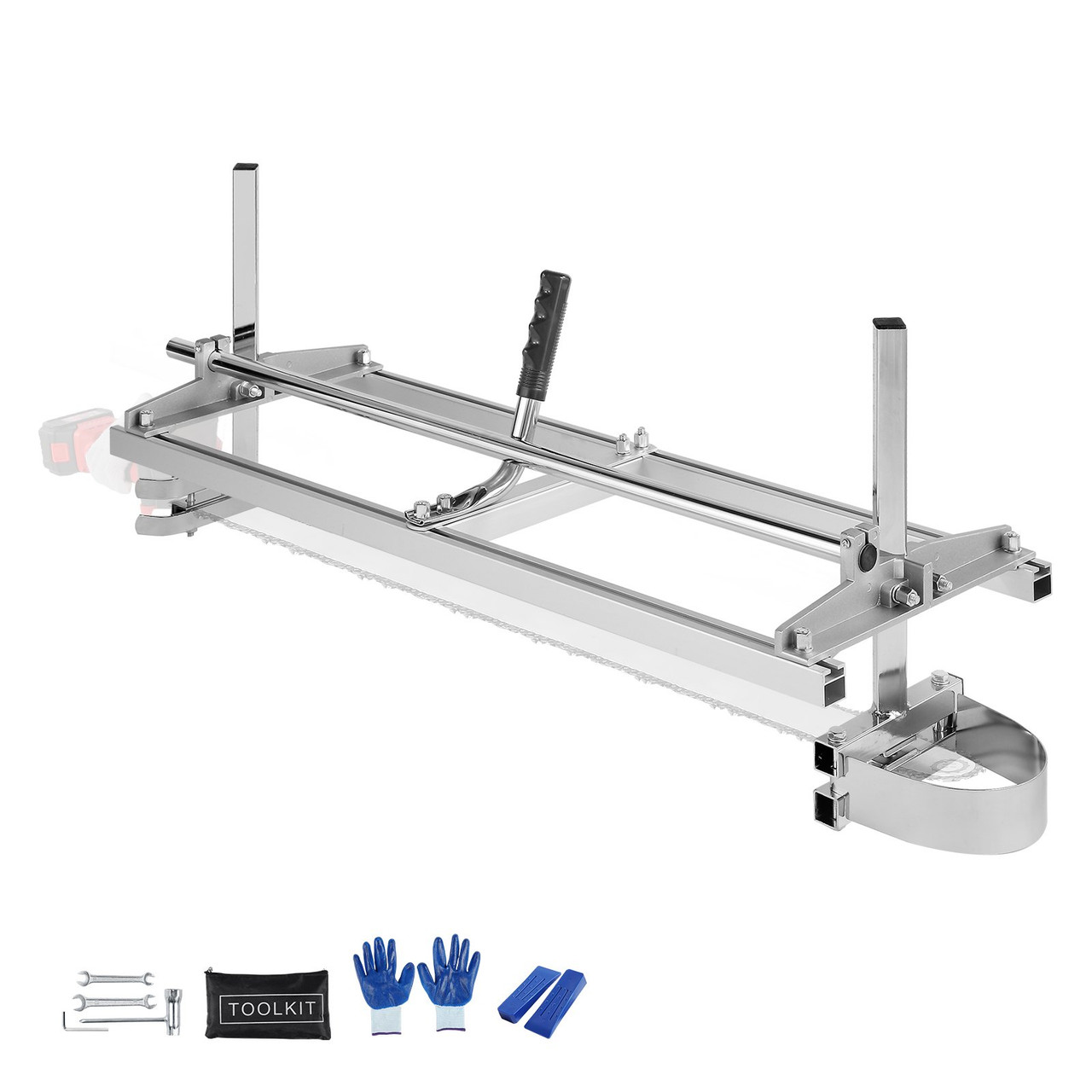 VEVOR Chainsaw Mill, Portable Sawmill 14"-36" Guide Bar, Galvanized Steel Chainsaw Planking Mill with 0.2"-11.81" Cutting Thickness, Wood Lumber Cross Cutting Saw Mill for Builders and Woodworkers