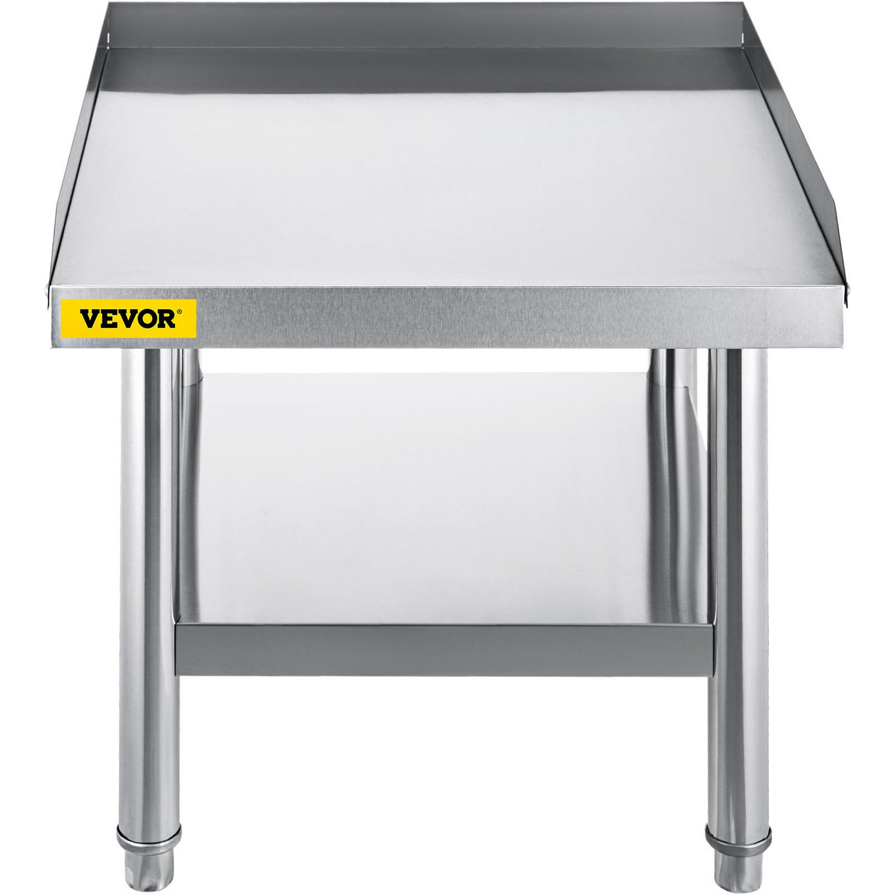 VEVOR Stainless Steel Equipment Grill Stand, 24 x 24 x 24 Inches Stainless Table, Grill Stand Table with Adjustable Storage Undershelf, Equipment Stand Grill Table for Hotel, Home, Restaurant Kitchen