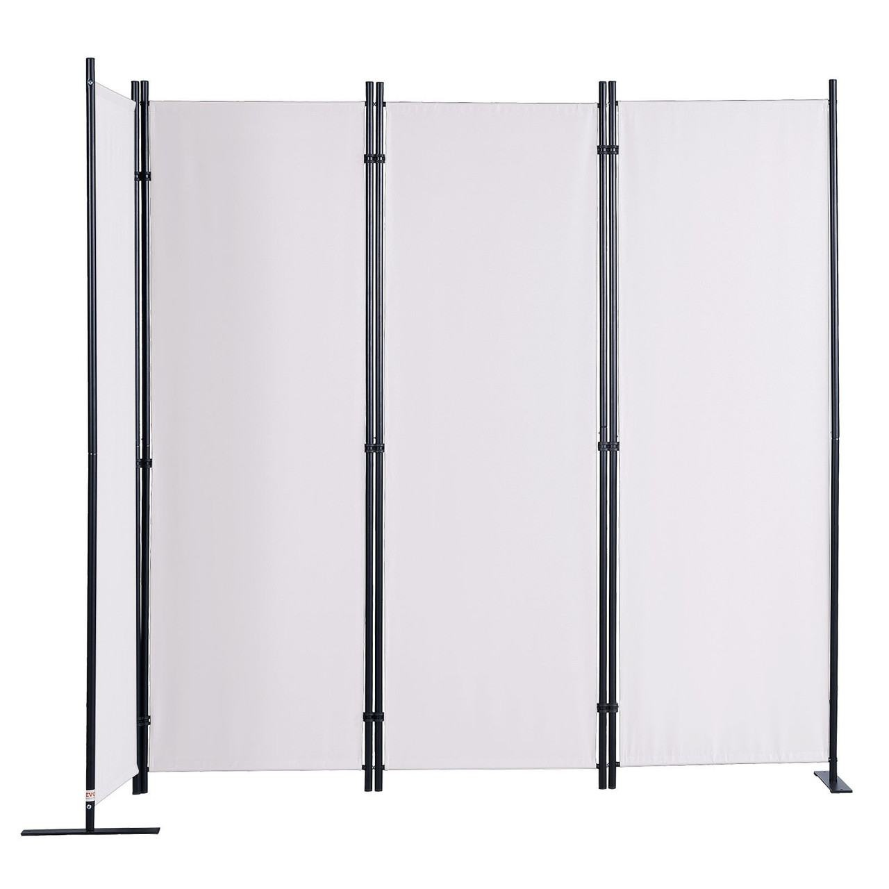 VEVOR Room Divider, 5.6 ft ?88x67.5inch?Room Dividers and Folding Privacy Screens (4-panel), Fabric Partition Room Dividers for Office, Bedroom, Dining Room, Study, Freestanding, White