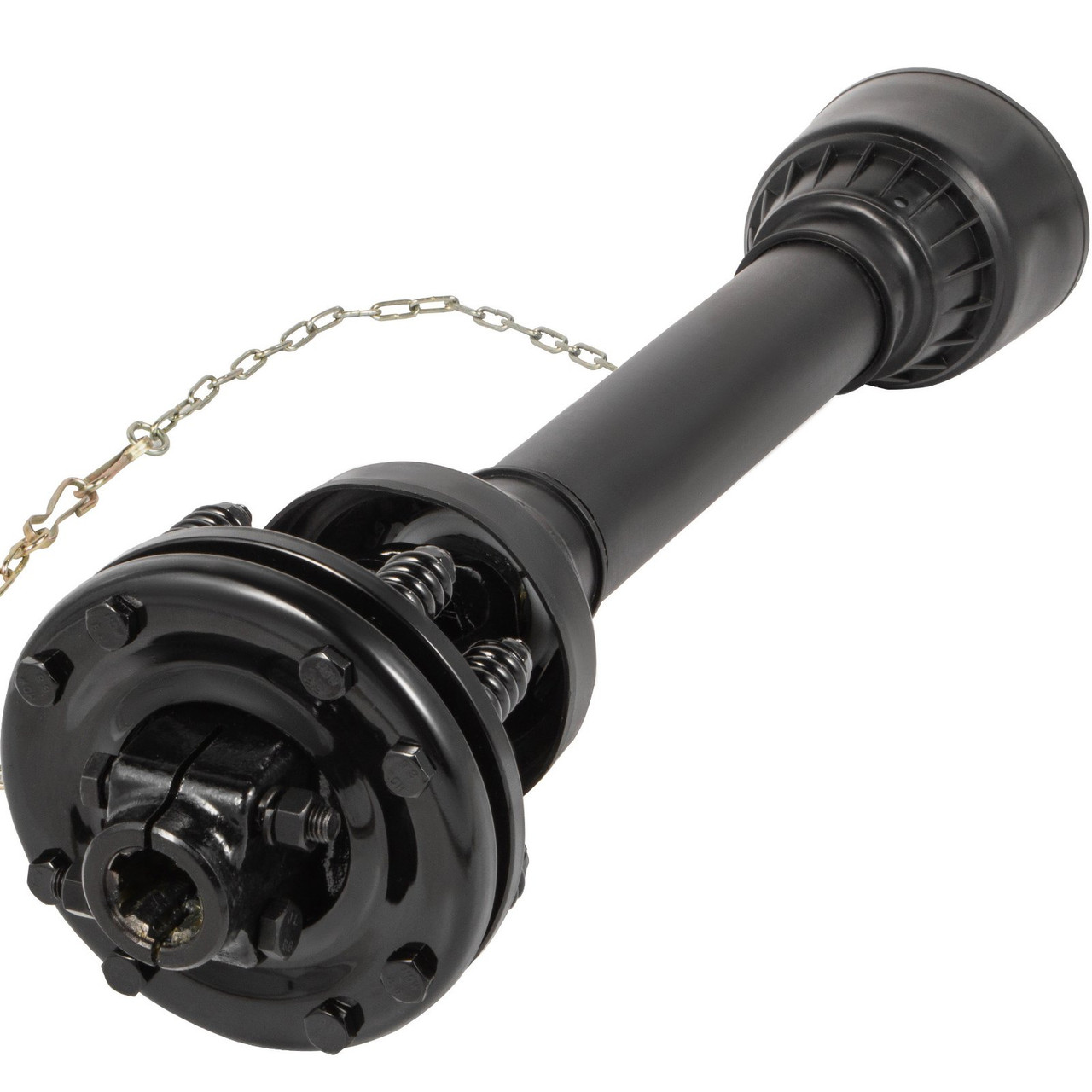 VEVOR PTO Shaft, 1-3/8” PTO Drive Shaft, 6 Spline Both Ends PTO Driveline Shaft, Series 6 Tractor PTO Shaft, 47”-67” Brush Hog PTO Shaft, Black PTO Shaft w/Slip Clutch for Bush Hog/Finish Mower