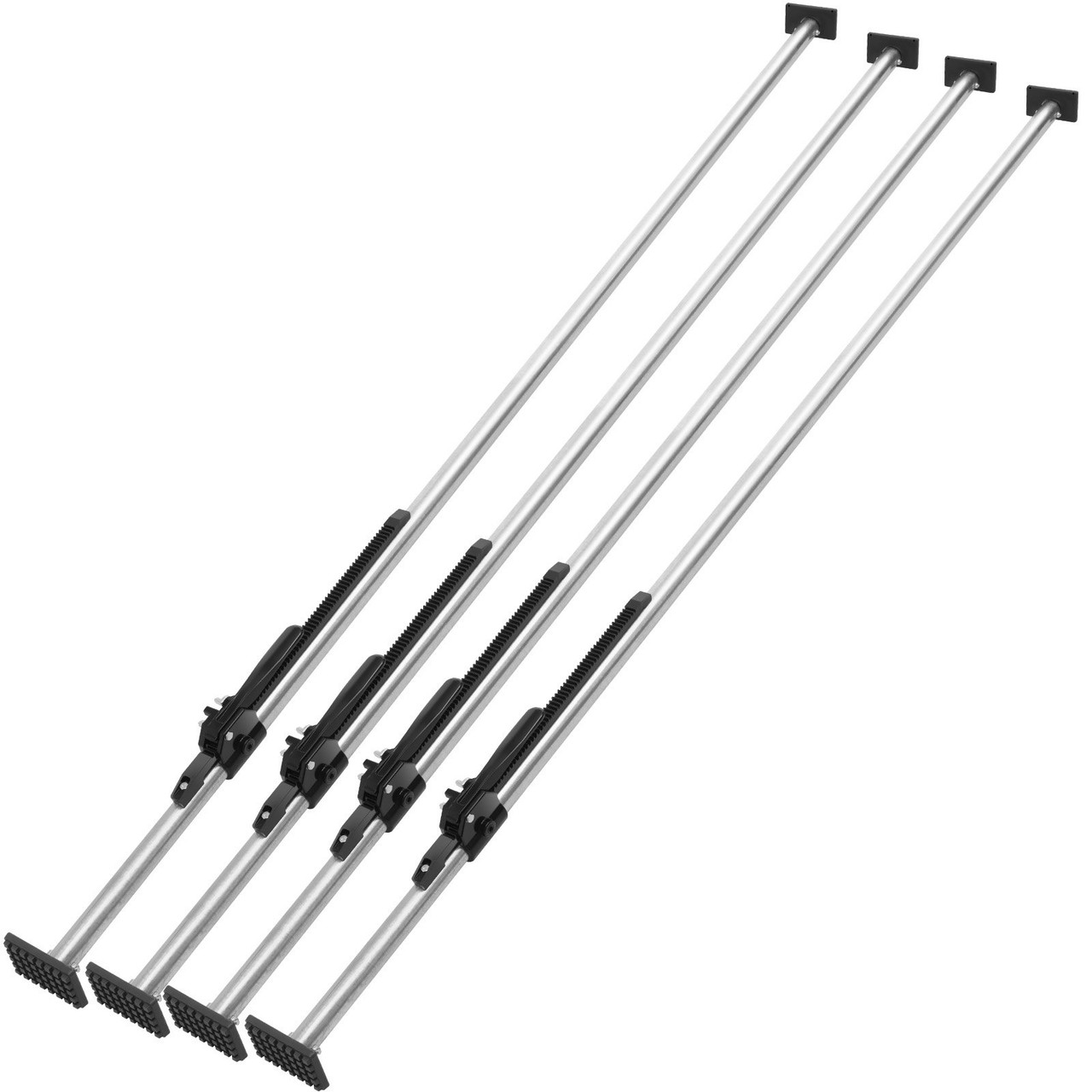 VEVOR Cargo Bar, Ratcheting Cargo Bar Adjustable from 89" to 104", Heavy-duty Steel Cargo Stabilizer Bar with 309 lbs Capacity, Truck Bed Load Bar for Pickup Truck Bed, Trailer, Semi Trailer (4 pcs)