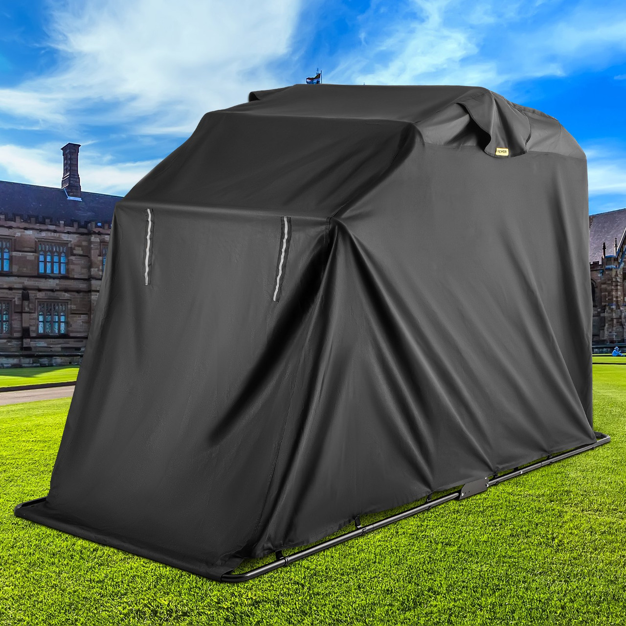 VEVOR Heavy Duty Large Motorcycle Shelter Shed Cover Storage Tent Strong Garage