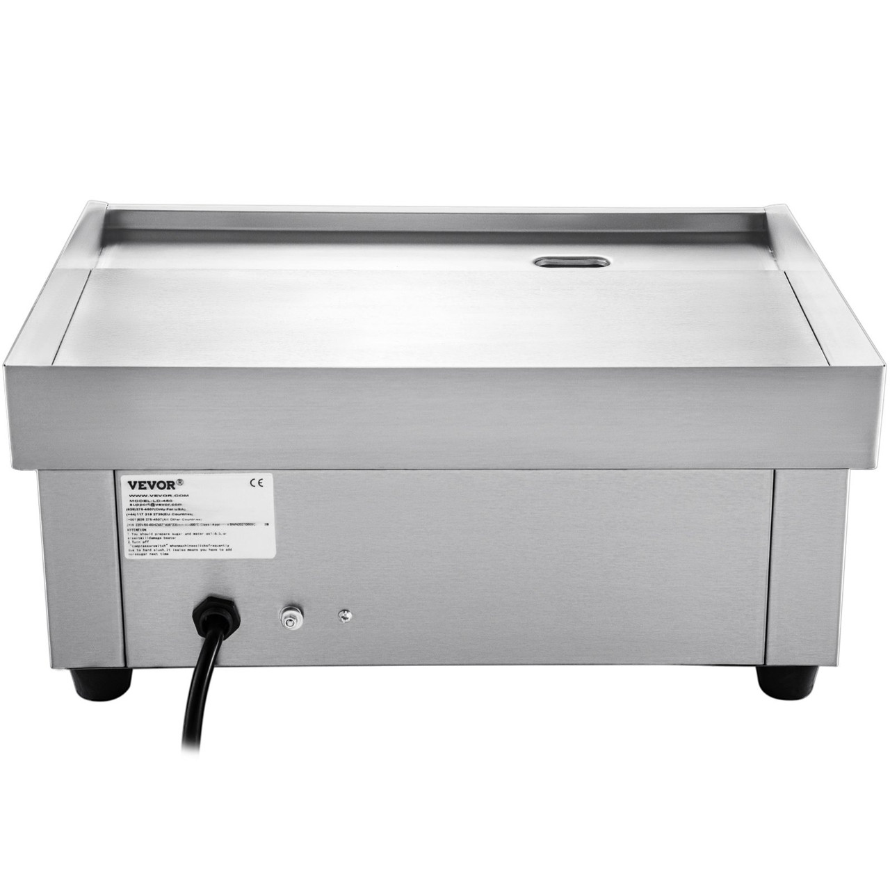 VEVOR 22" Commercial Electric Griddle,Electric Countertop Flat Top Griddle 110V 1600W,Non-Stick Restaurant Teppanyaki Stainless Steel Grill ,Adjustable Temperature Control 122°F-572°F.