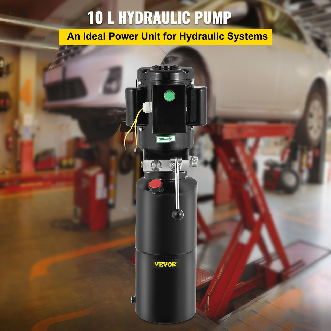 VEVOR Car Lift Hydraulic Power Unit Hydraulic Pump 220v 50hz 10l Single Phase Hoist