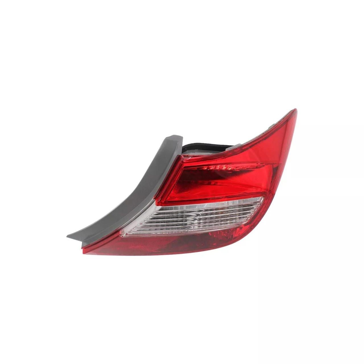 Halogen Tail Light Set For 2012 Honda Civic Sedan Clear/Red w/ Bulbs 2Pcs