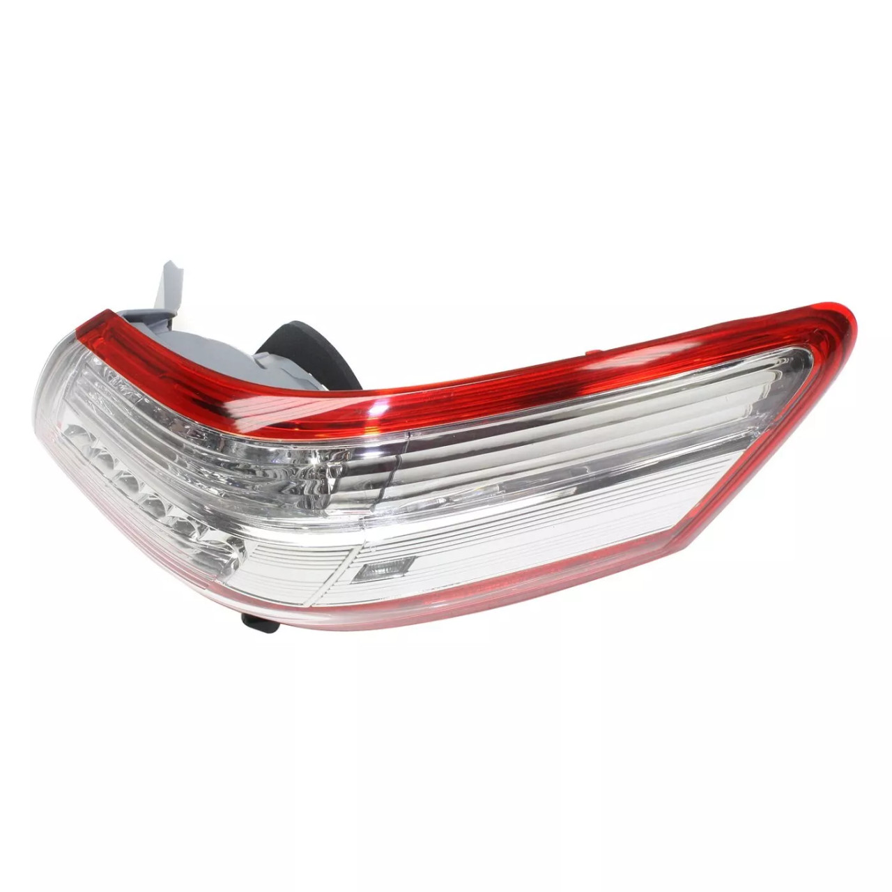 Halogen Tail Light Set For 2010-2011 Toyota Camry Hybrid Outer Clear/Red 2Pcs