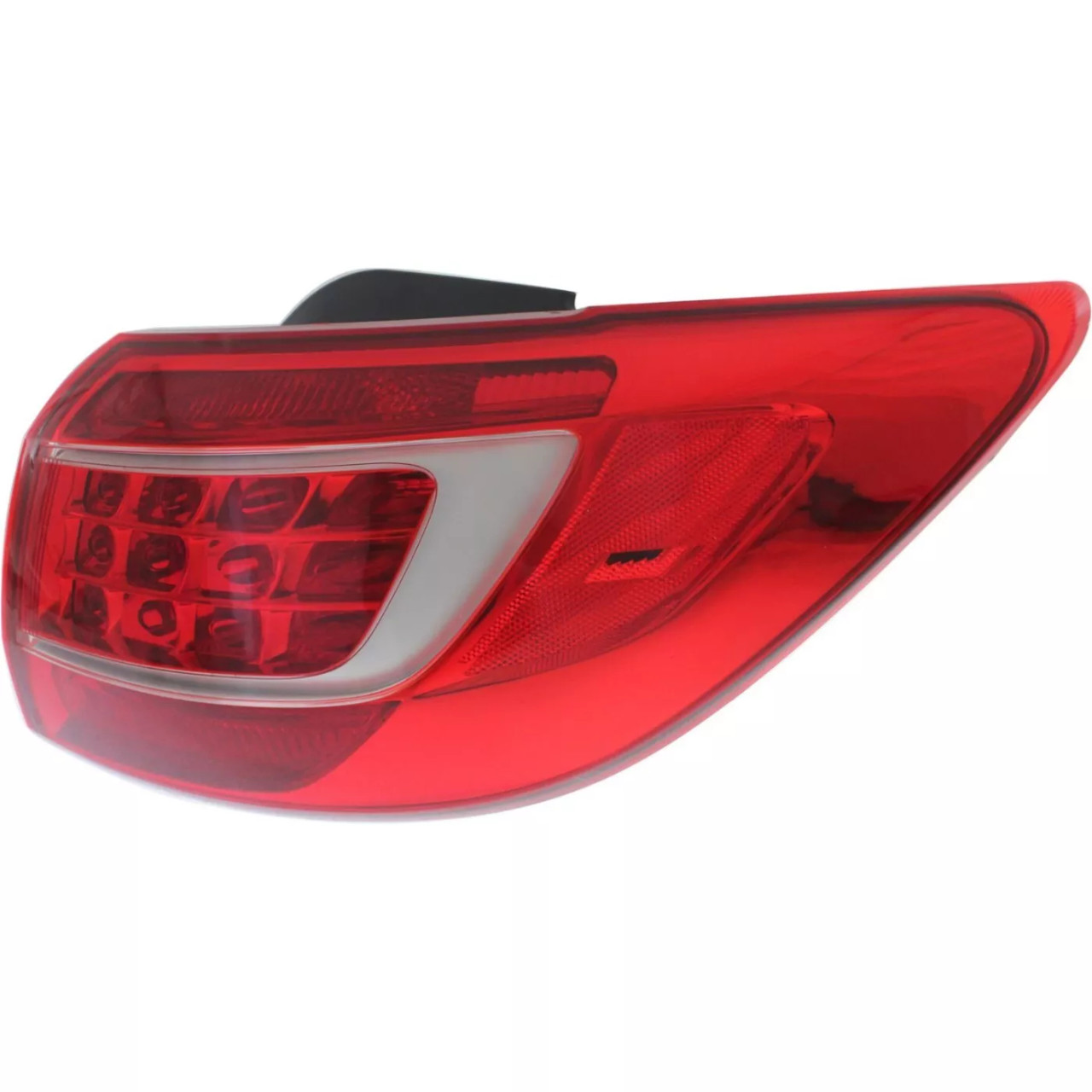 Halogen Tail Light Set For 2011-2013 Kia Sportage Outer Red Lens w/ Bulbs 2Pcs