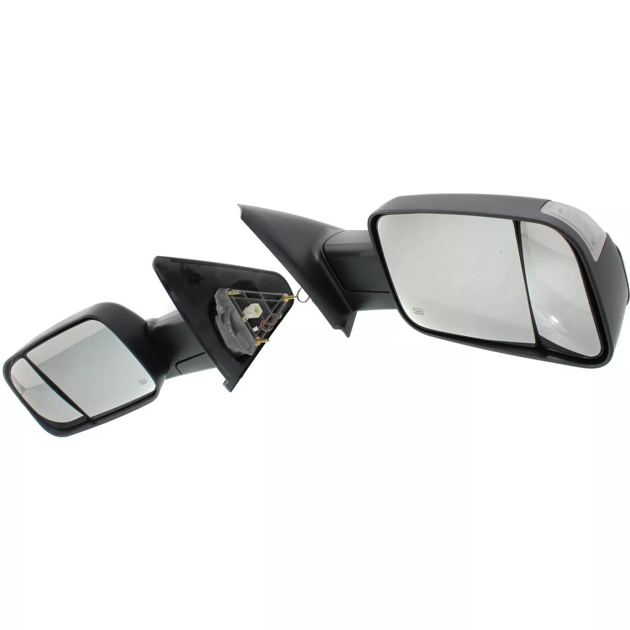 Tow Mirror Set For 2002 2009 Dodge Ram 1500 Left & Right Power Heat Blind Spot