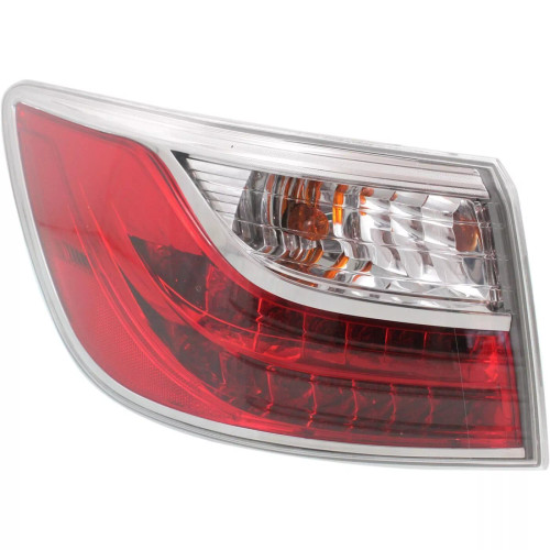 Tail Light Set For 2010-2012 Mazda CX-9 Left Inner and Outer Clear/Red Halogen