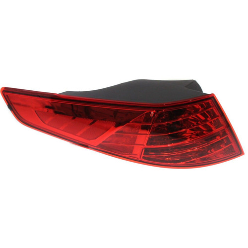 Halogen Tail Light Set For 2011-2013 Kia Optima Outer Clear & Red Lens 2Pcs