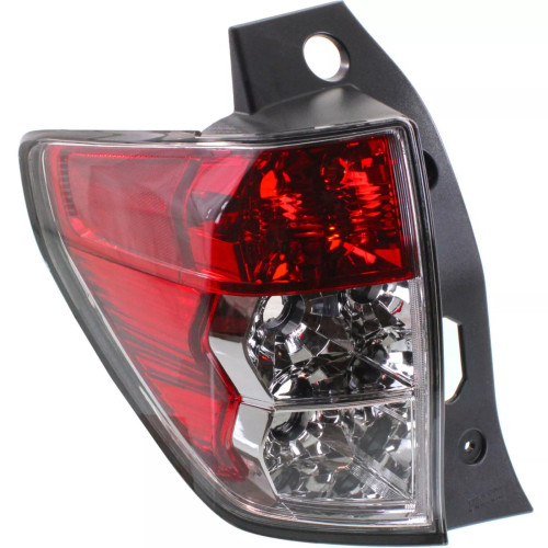 Halogen Tail Light Set For 2009-2013 Subaru Forester Clear & Red Lens 2Pcs CAPA