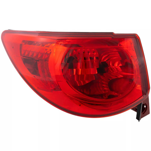Halogen Tail Light For 2009-2012 Chevrolet Traverse Left Red Lens w/ Bulbs CAPA