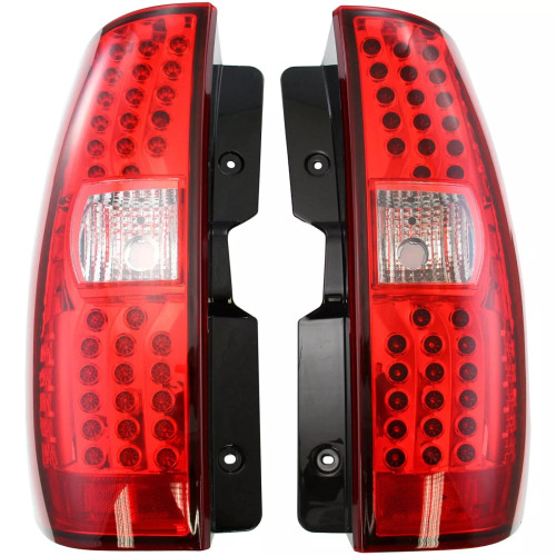 Tail Light For 2007-2014 Chevrolet Tahoe Red Lens Left & Right 2Pc