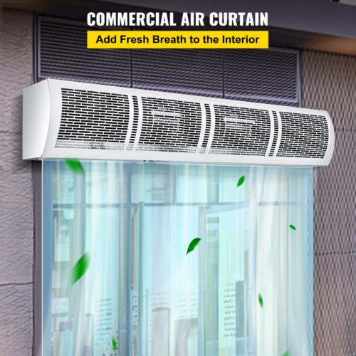 VEVOR Air Curtain 60-Inch Commercial Air Curtain 2 Speeds Door Air Curtain 2515 