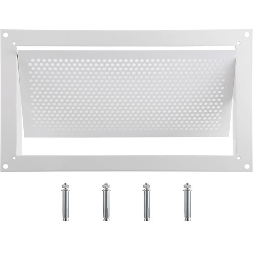 VEVOR Flood Vent, 8" Height x 16" Width x 2" Depth Foundation Flood Vent,to Reduce Foundation Damage and Flood Risk, White, Wall Mounted, for Crawl Spaces, Garages & Full Height Enclosures