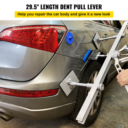 VEVOR Dent Pull Lever Bar Kit Fit for Both Aluminum and Steel Dent Pulling (750MM)