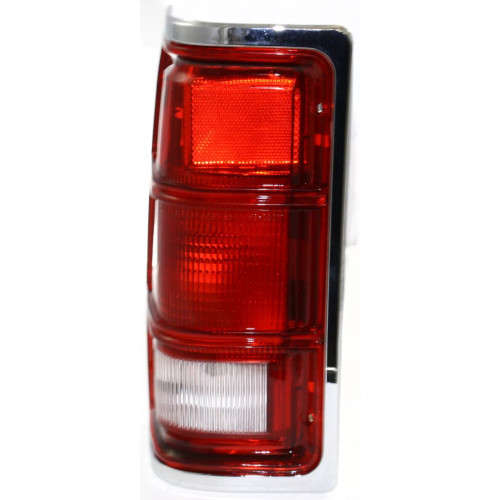 Tail Light For 1987-1996 Dodge Dakota Driver Side with Chrome Outer Trim