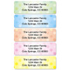 Dotted Pastel Address Labels on Rolls