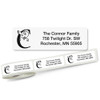 Monogram Formal Initial Address Labels on Rolls