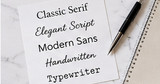 Serif, Script, or Sans Serif? Choosing Type for Small Address Labels