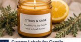 Candle Product Labels: Branding, Scent Names, and Safety Information