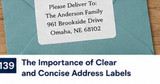 Clear Address Label Typography: Font Size, Spacing, and Contrast