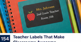 Teacher Labels for Classrooms, Student Materials, and Parent Communication