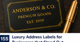 Luxury Address Labels: Paper, Type, and Finishes That Look Premium