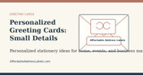Personalized Greeting Cards: Small Details That Feel Thoughtful