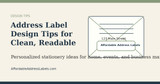 Address Label Design Tips for Clean, Readable Mail