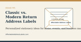 Classic vs. Modern Return Address Labels