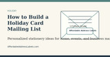 How to Build a Holiday Card Mailing List