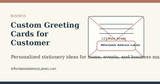 Custom Greeting Cards for Customer Appreciation