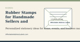 Rubber Stamps for Handmade Sellers and Boutique Packaging