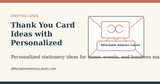 Thank You Card Ideas with Personalized Envelope Labels