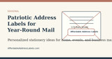 Patriotic Address Labels for Year-Round Mail