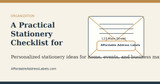 A Practical Stationery Checklist for Every Home