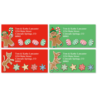 Gingerbread Land Address Labels