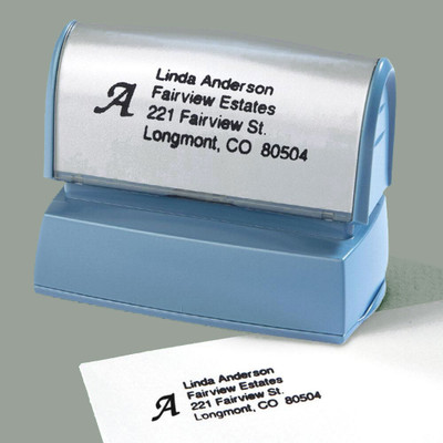 Initial Rubber Address Stamp
